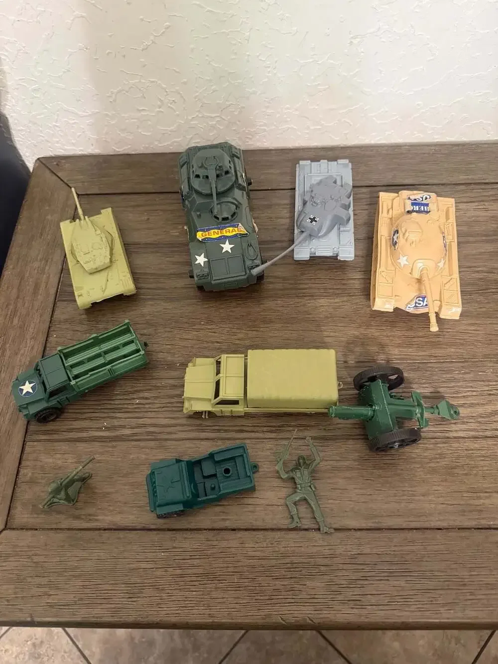 Vintage Processed Plastic Co. Army Military Vehicles and Tank Assortment Lot